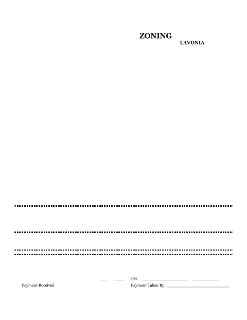 First page of the Conditional Use Application