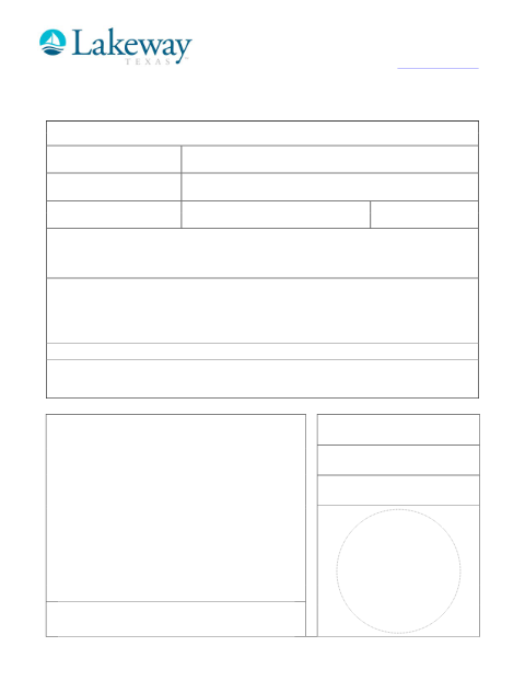 First page of the Special Event Permit Application