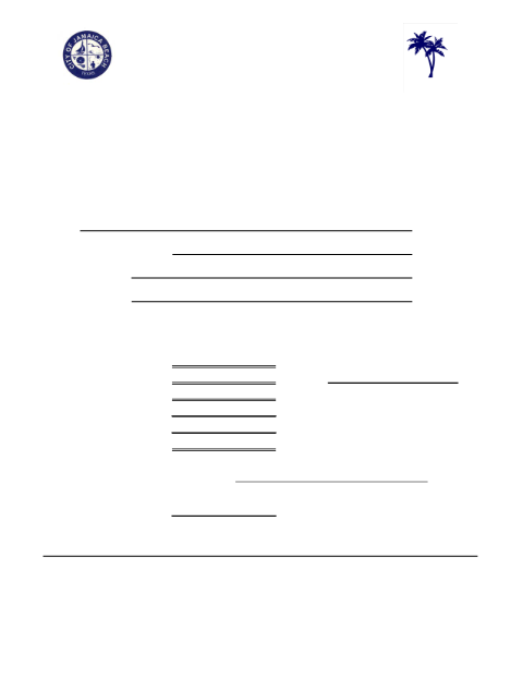 First page of the Report of Hotel Occupancy Tax