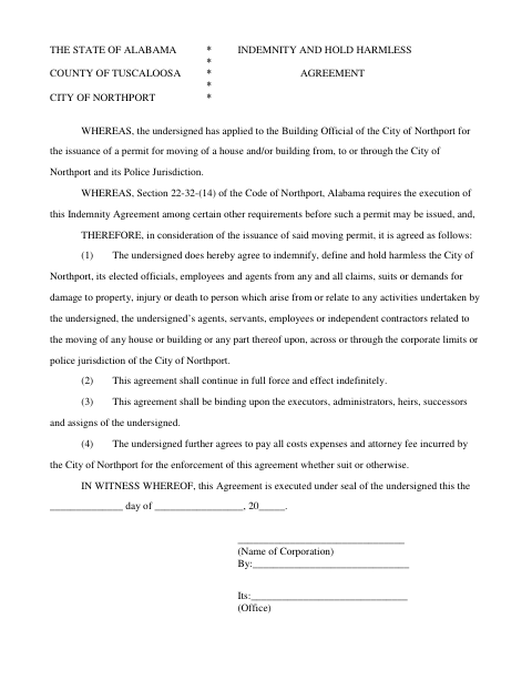 First page of the Moving Permit Application