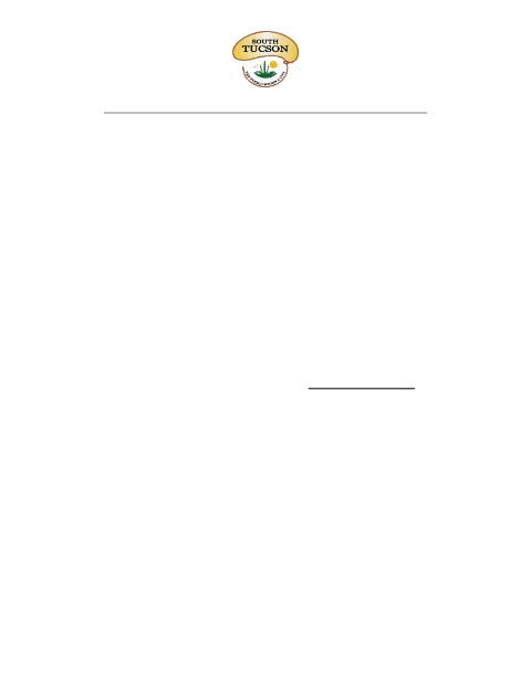 First page of the Board of Adjustment Variance Application