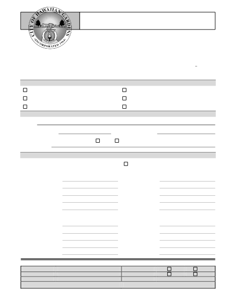 First page of the Subdivision Application (Lot Line Adjustment / Tract & Parcel Maps)