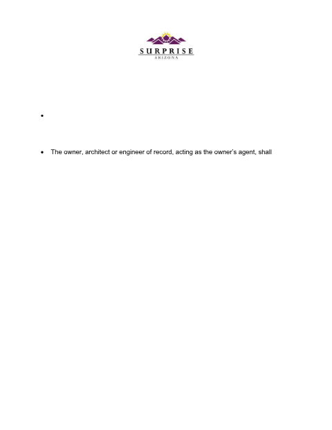 First page of the Special Inspection Agreement and Form