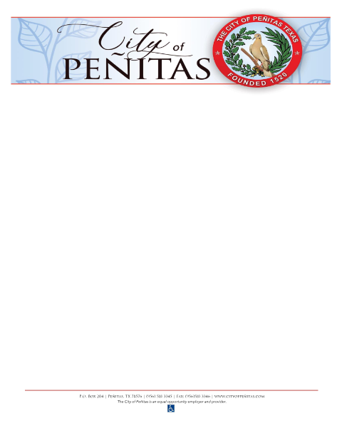 First page of the Application for a Variance Request