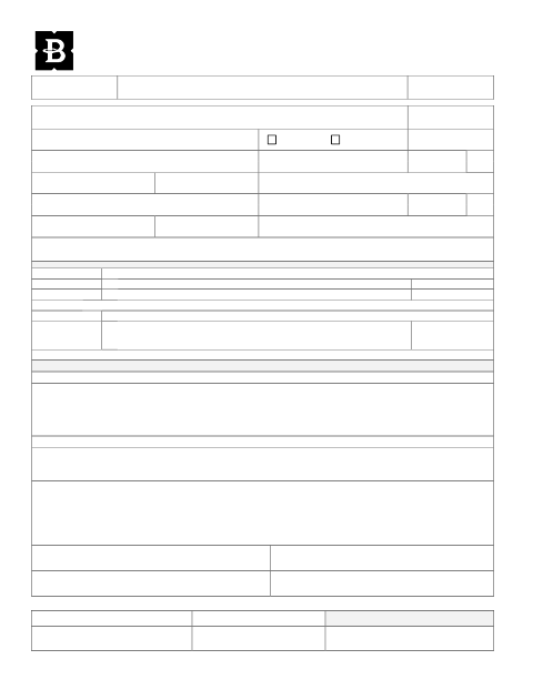 First page of the Public Works Permit Application
