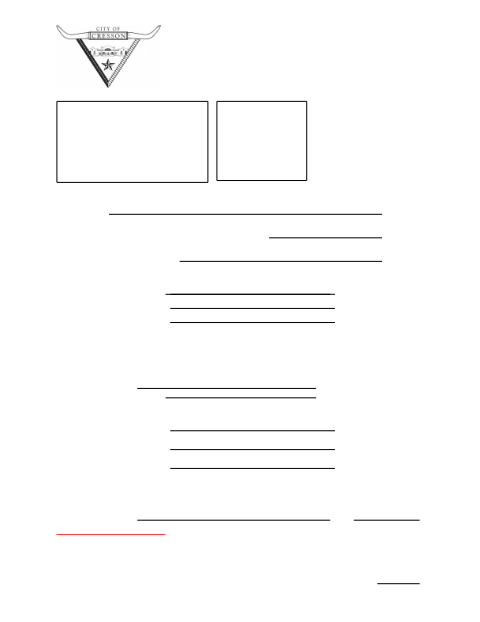 First page of the Application for Auction Permit
