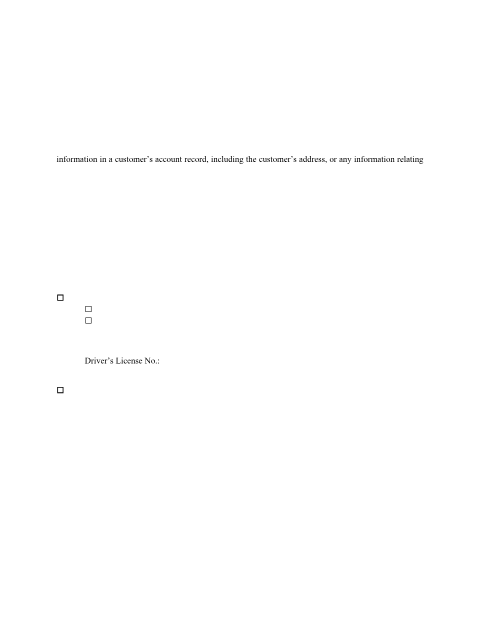 First page of the Utilities Disclosure of Information Form