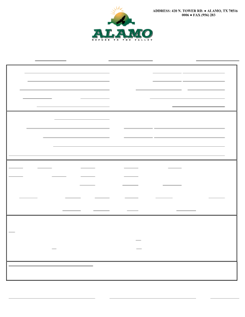 First page of the Building Permit Application