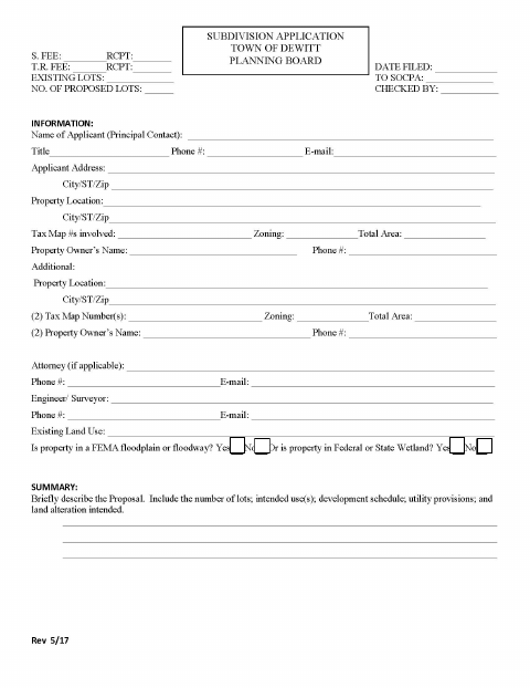 First page of the Short Environmental Assessment Form