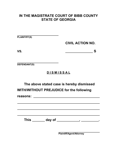 First page of the Dismissal