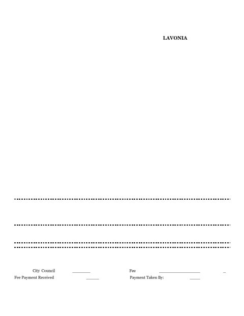 First page of the Zoning / Rezoning Application