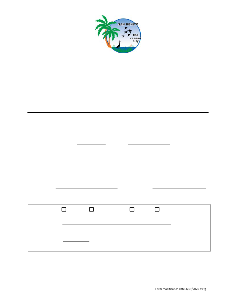First page of the One Time Credit Card Payment Authorization Form