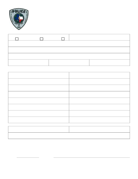First page of the Residential Alarm System Application