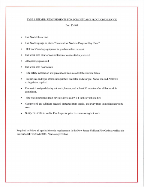 First page of the Torch-Flame Producing Device Application