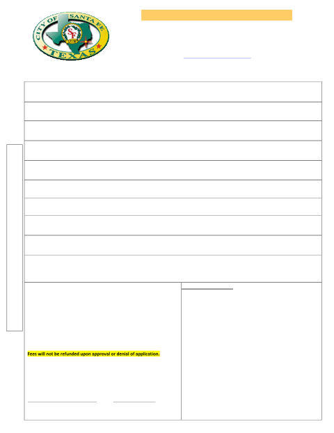 First page of the Re-Zoning Permit Application