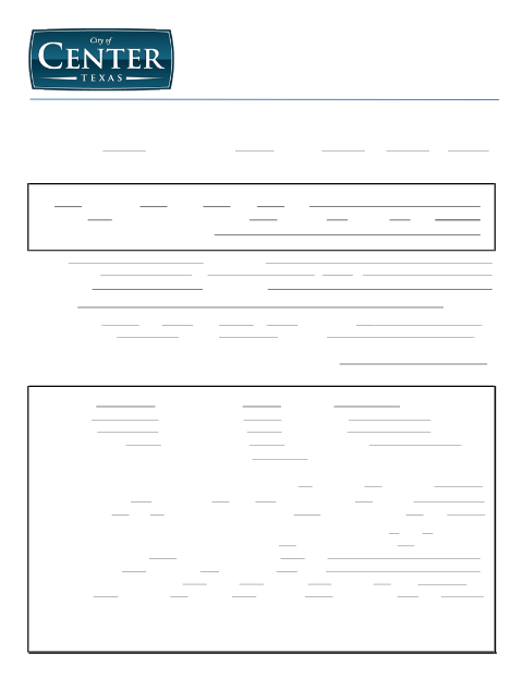 First page of the Zoning Certificate and Building Permit Application