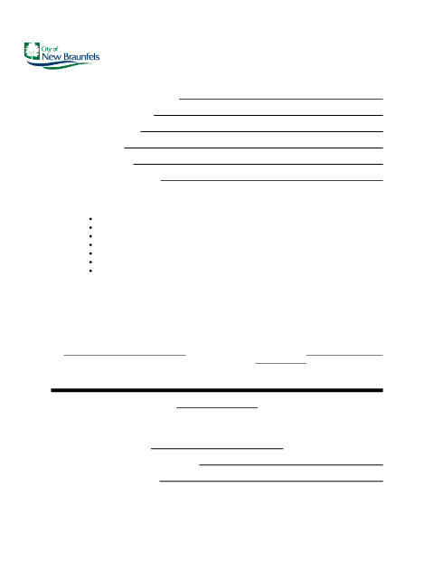 First page of the Historic Landmark Application