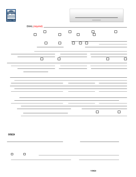 First page of the Contractor Registration Application