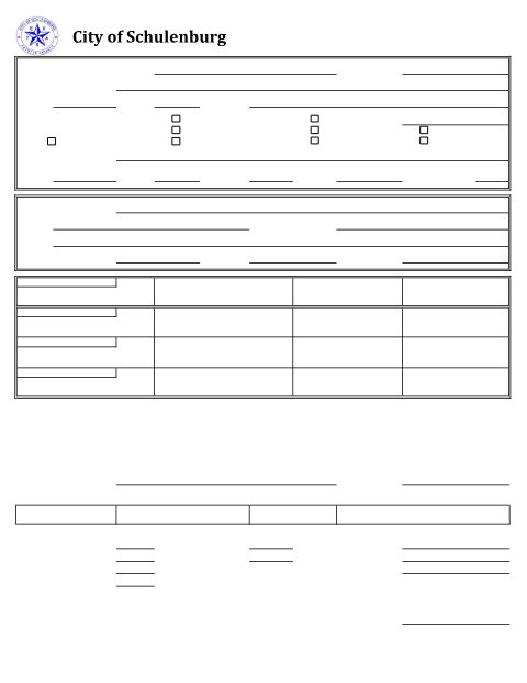 First page of the Residential Permit Application