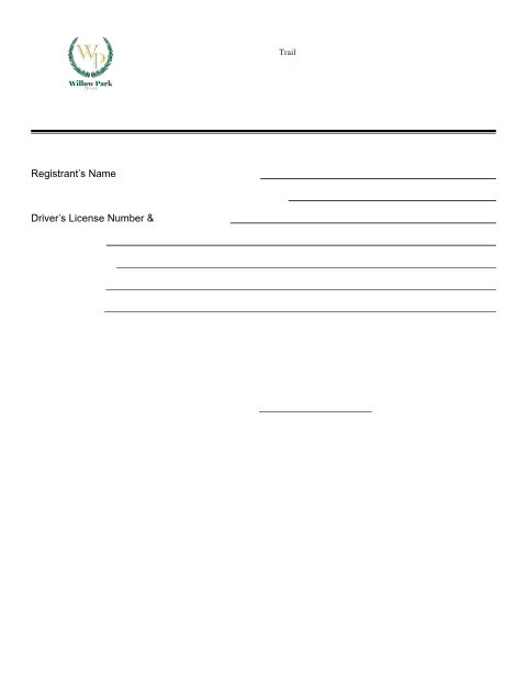 First page of the Peddler Permit Application