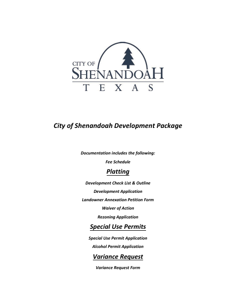 First page of the Development Package Documentation