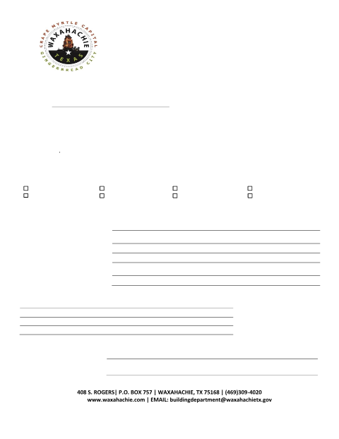 First page of the Contractor Registration