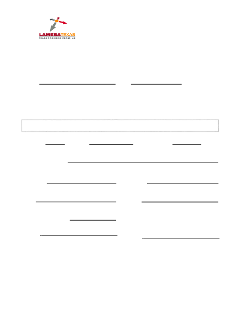 First page of the Building Permit Application