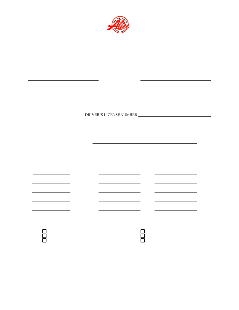 First page of the Application for Peddler License