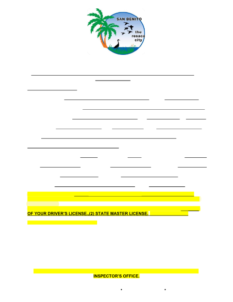 First page of the Contractor/Sub-Contractor Registration