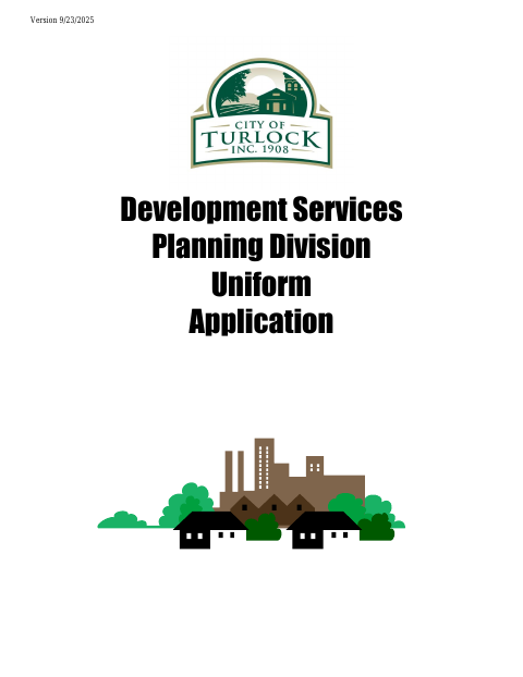 First page of the Uniform Application