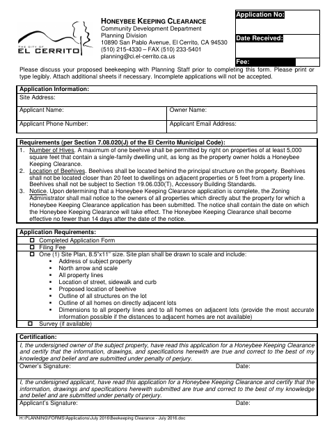 First page of the Honeybee Keeping Clearance