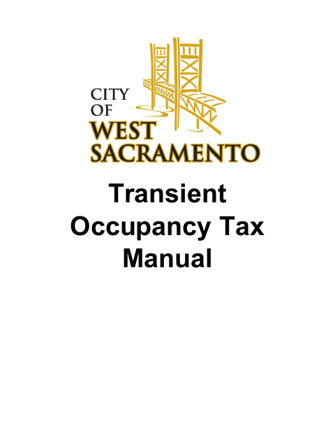 First page of the Transient Occupancy Tax Registration Application