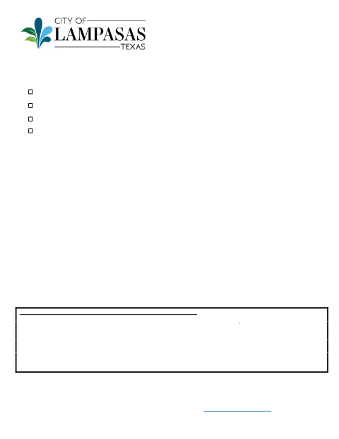 First page of the Zoning Application