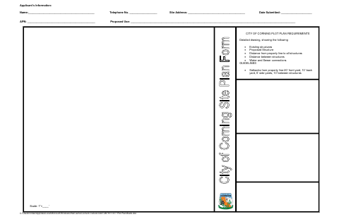 First page of the Plot Plan Requirements
