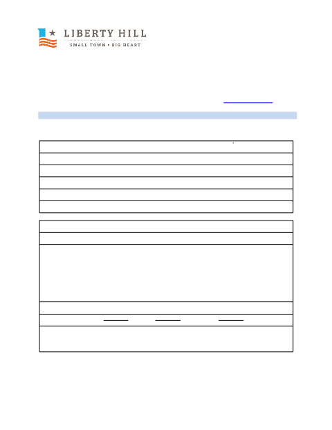 First page of the Conditional Use Permit Application