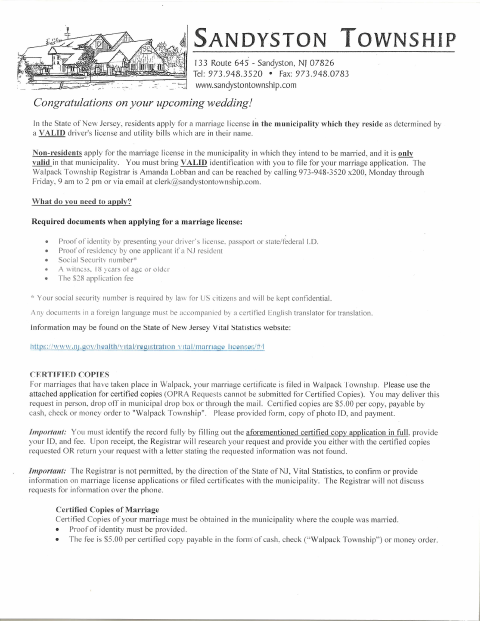 First page of the Application for a Certified Copy of a Vital Record