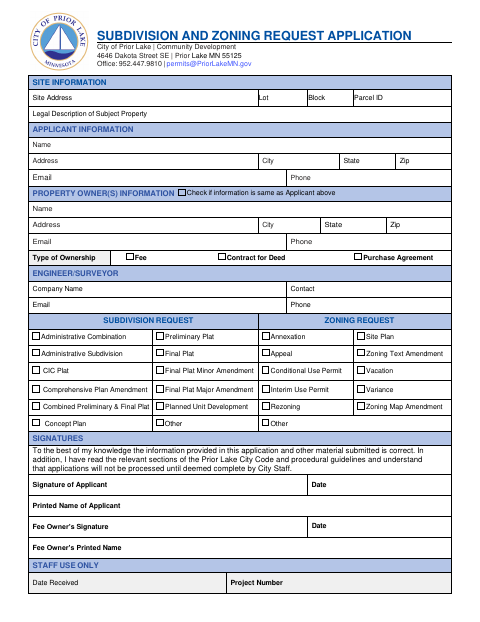 First page of the Public Property Use Application and Agreement