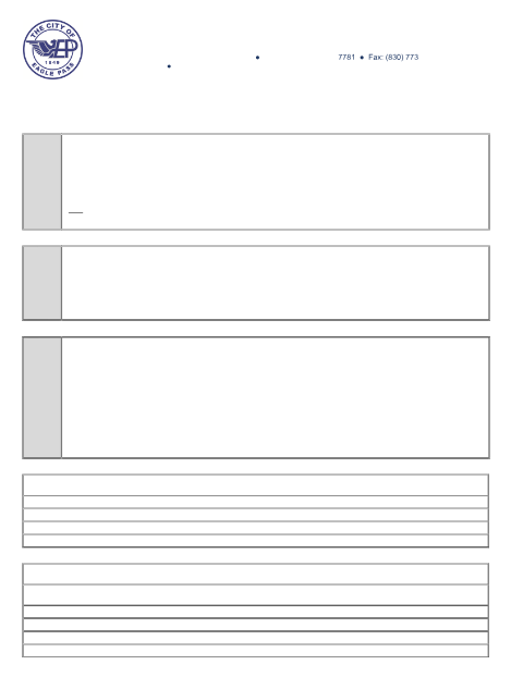 First page of the Conditional Use Permit Application