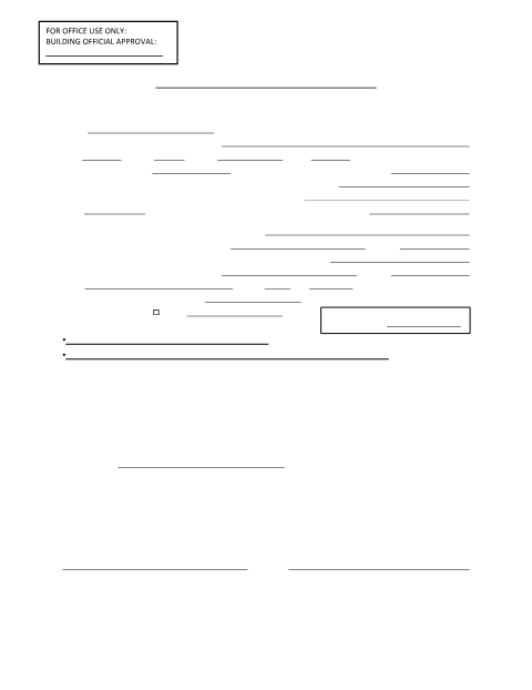 First page of the Demolition Permit Application