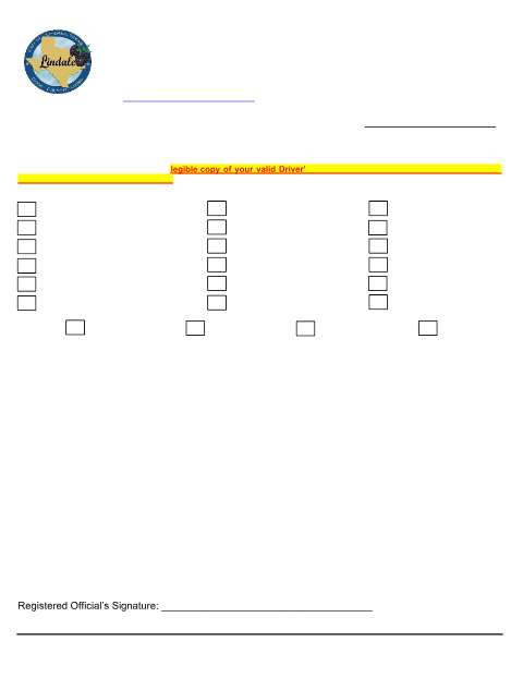 First page of the Contractor Registration Application
