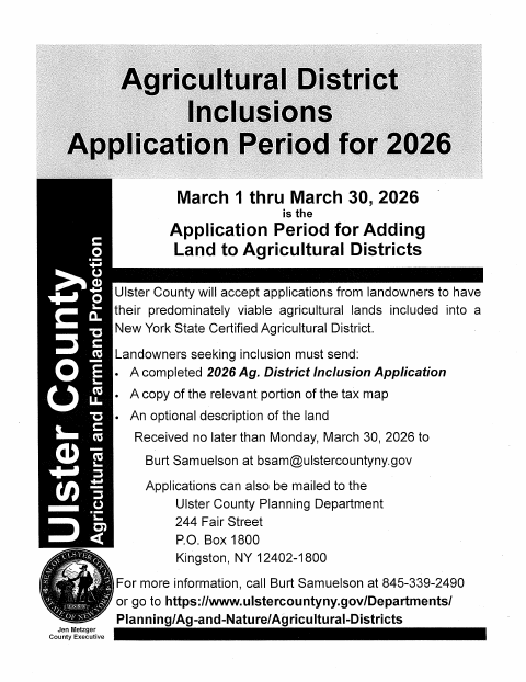 First page of the Agricultural District Inclusion Application
