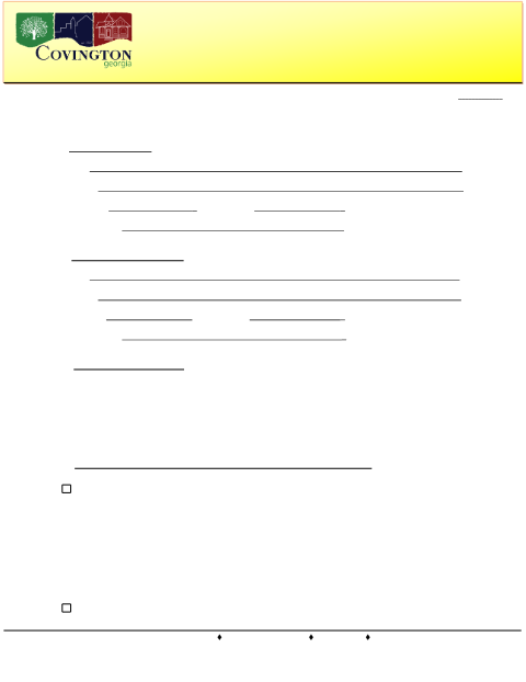 First page of the Telecommunications Support Structures Application