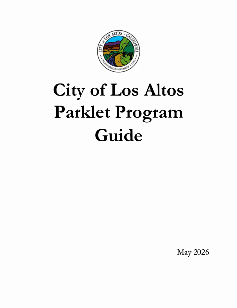 First page of the Parklet Program Application