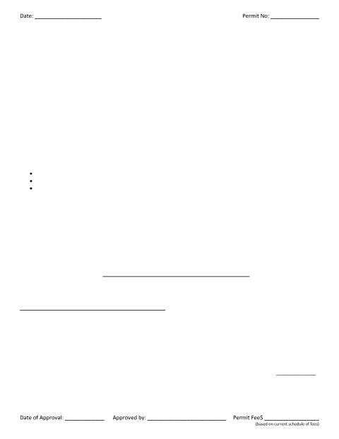 First page of the Residential Building Permit Application