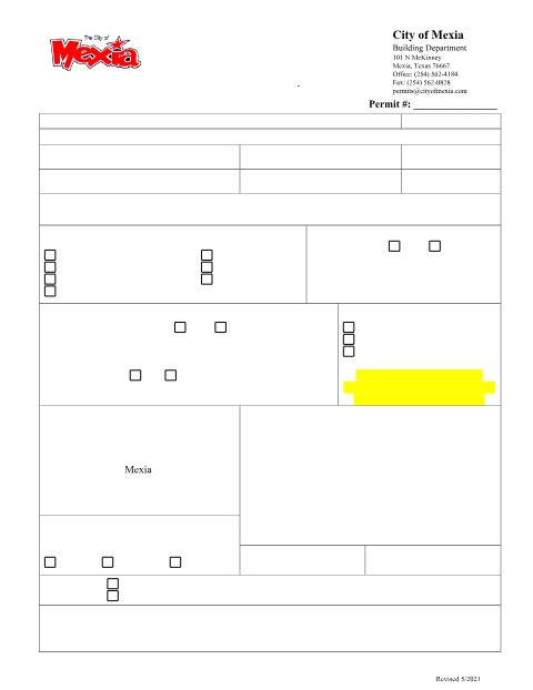 First page of the Sign Permit Application