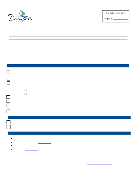 First page of the Replat Application