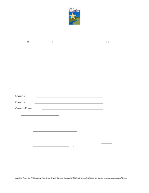 First page of the Homestead Affidavit