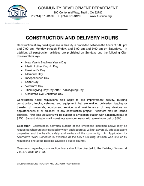 First page of the Application for Alternate Work Schedule
