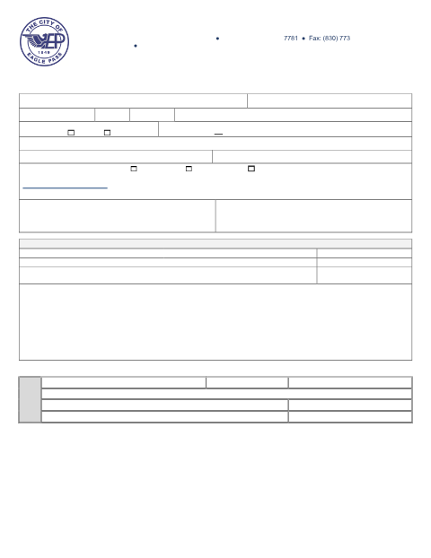 First page of the Driveway Permit Application