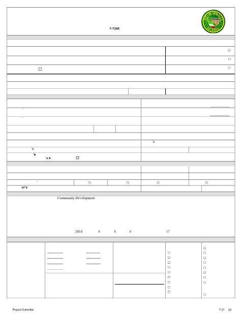 First page of the Special Use Permit Application
